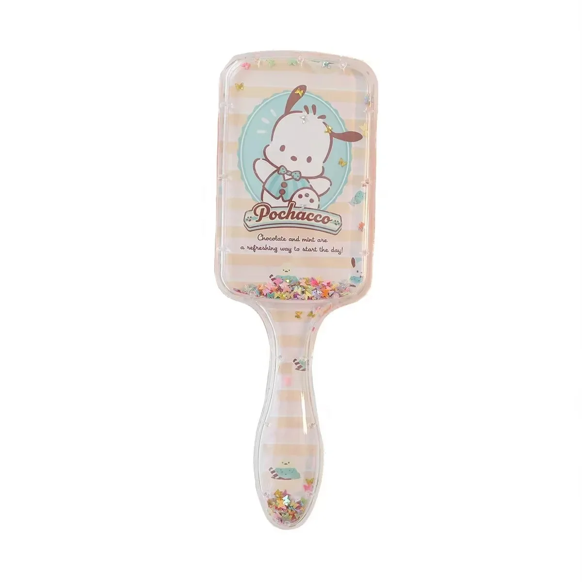 Kawaii Sanrio insStyle Cartoon Cute Melody Cinnamoroll Airbag Comb Girl Air Cushion Comb Portable Shake Music Girl Hair Comb