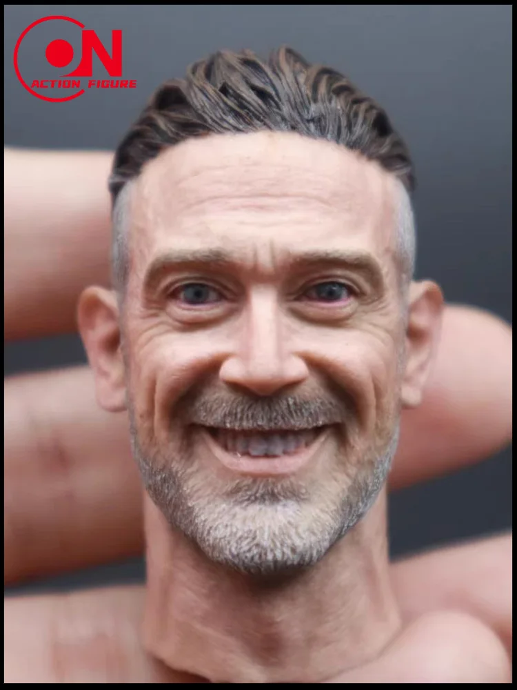 Escala 1/6 Negan Jeffrey Dean Morgan Cabeça Esculpida Modelo Fit 12 ''Soldado Masculino Figura de Ação Bonecas Corporais