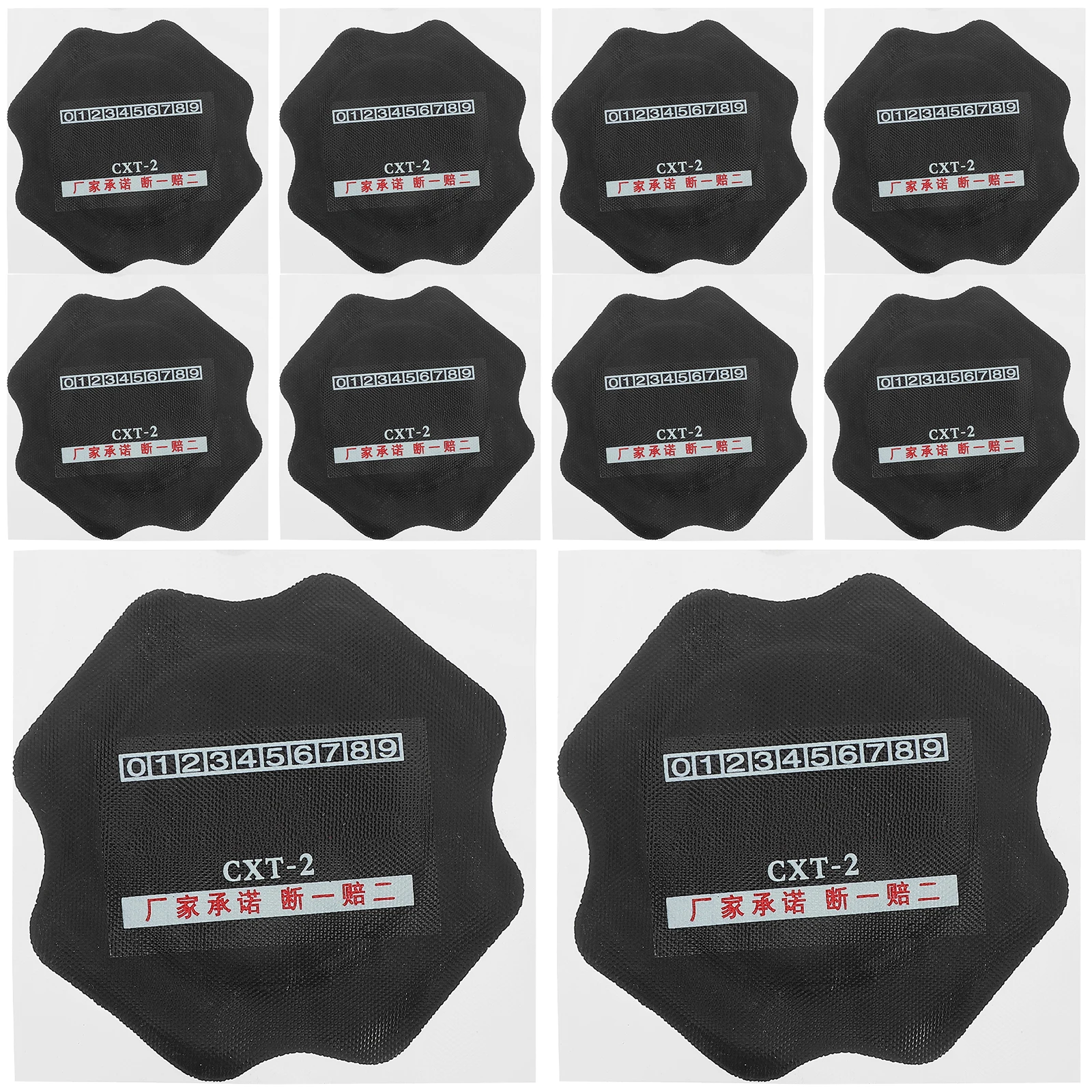 

10pcs Truck Repair Patch Kit Reinforcement Rubber Patches Quick Durable Fix For Heavy Duty Vehicle Tire Maintenance Cold