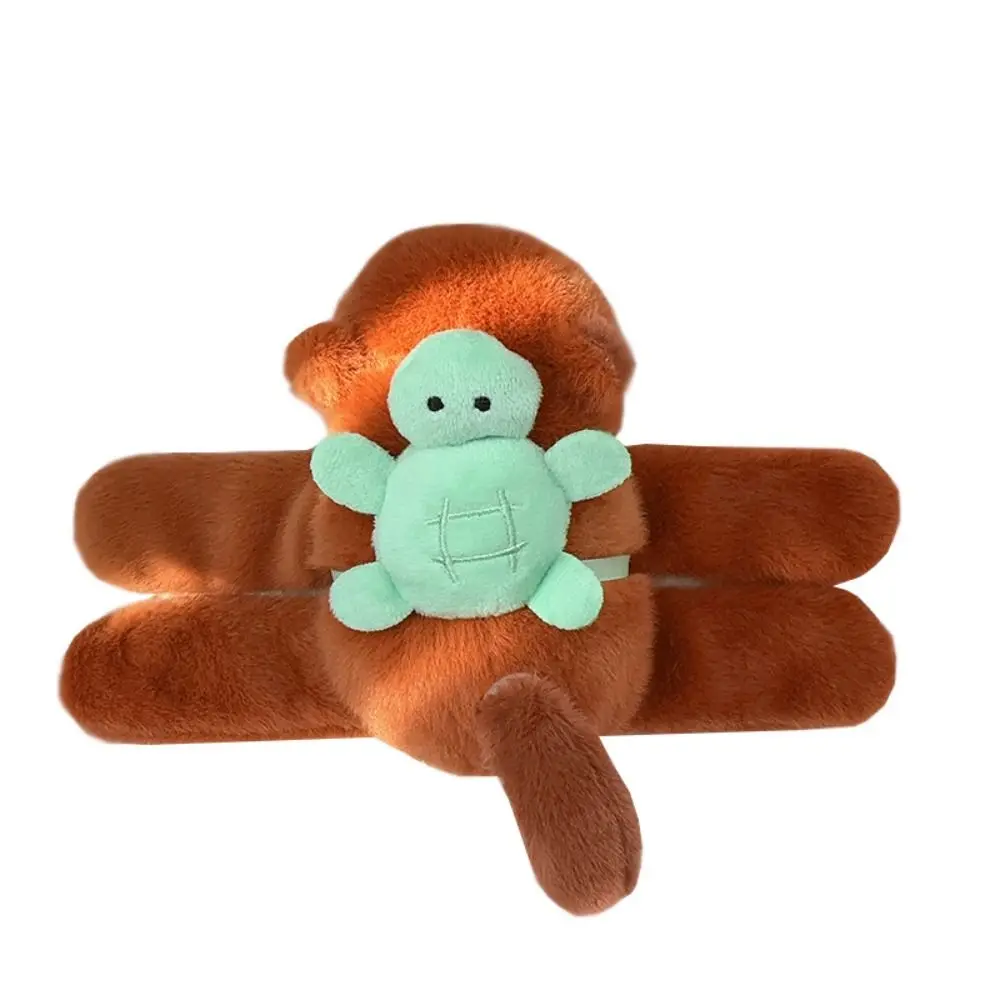 

Capybara Rodent Slap Bracelet Series Wagging Tail Rotatable Plush Doll Slap Bracelet Cute Doll Soft Capybara Plush Wrist Band