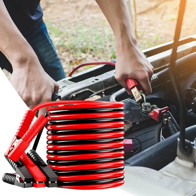 

Перемычки, сверхмощные вспомогательные кабели, помощь в безопасности с зажимами типа «крокодил», дорожные аксессуары для автомобиля с аккумулятором 12 В 24 В