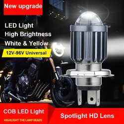 p15d led H4 LED motorcycle Headlight High low light BA20D H6 led motorcycle Headlamp Fog lamp Spotlight 12v white yellow Scooter
