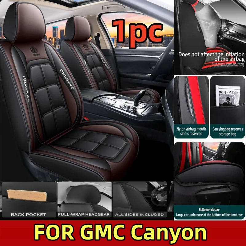 

Чехлы на автомобильные сиденья GMC Canyon, передние одноместные из искусственной кожи, мягкие и удобные, водонепроницаемые и износостойкие.