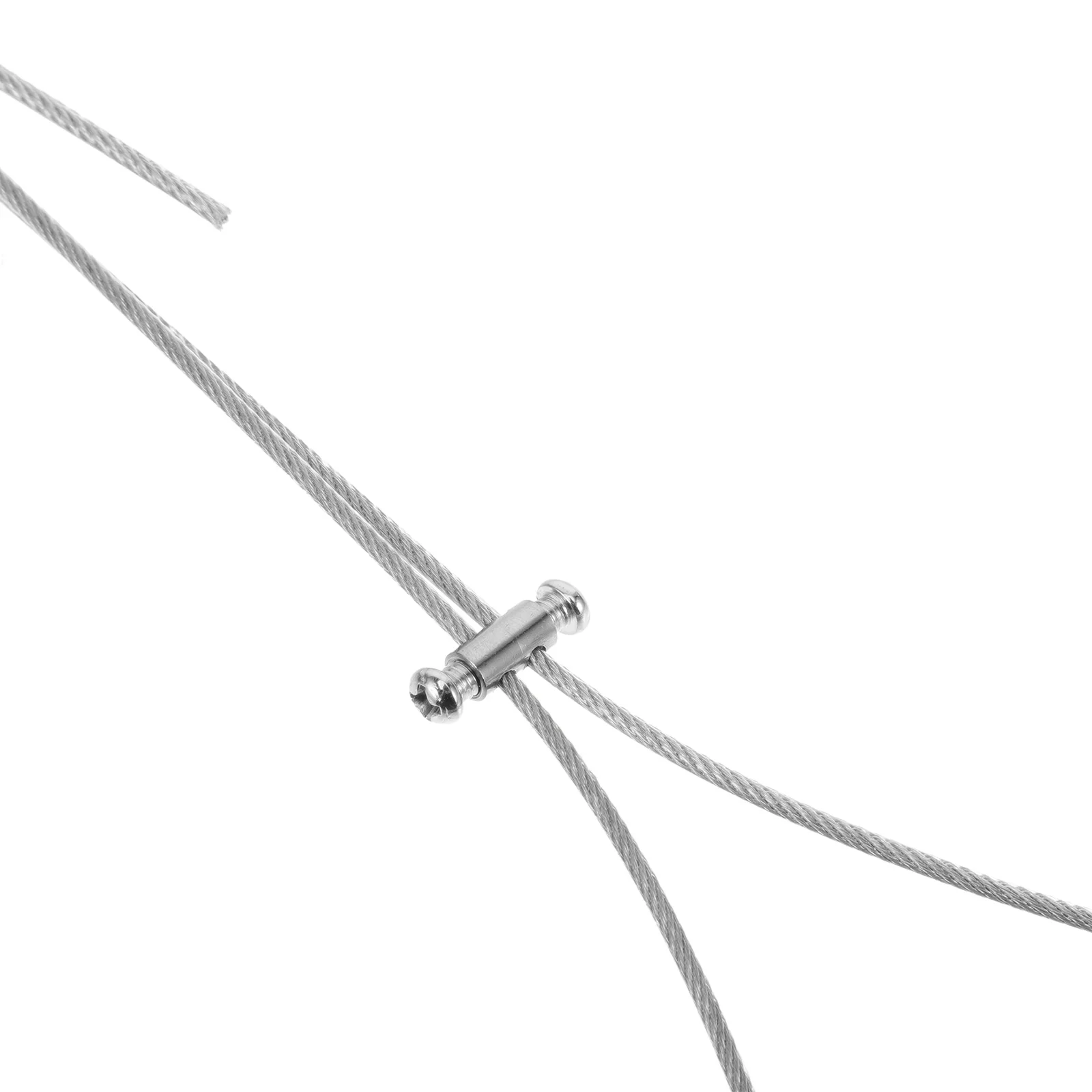 Adjustable Curtain Lock Buckle Stainless Steel Hanging Wire System Metal Cord For Home Garage String Light Kit Tie Wires
