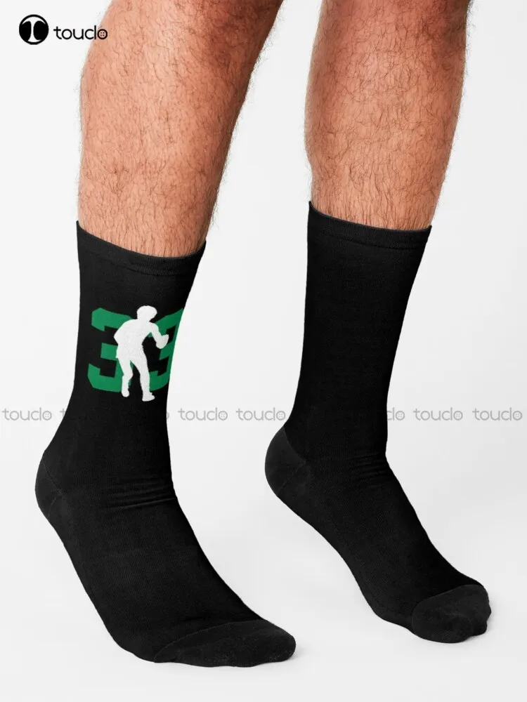 The Legend 33 Larry Bird Design Socks Running Socks Womens Unisex Adult Teen Youth Socks 360° Digital Print Gd Hip Hop Gift Art