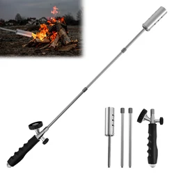 Weed Torch Burner Removable Blow Torch with 2 Poles Multifunctional Weed Torch Burner with Nonslip Rubber Handle Safe Weed