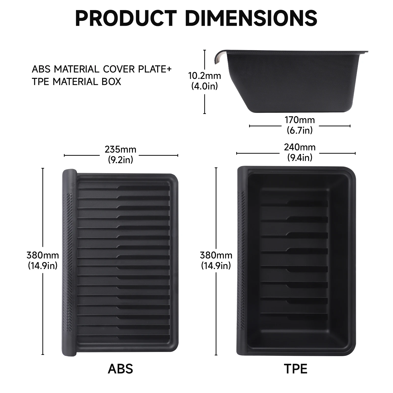 For Tesla Model Y 2020 2021 2022 23-2024 Juniper 2025-2026 Under Seat Storage Box Hidden Organizer Tray Space Box with Lid Cover