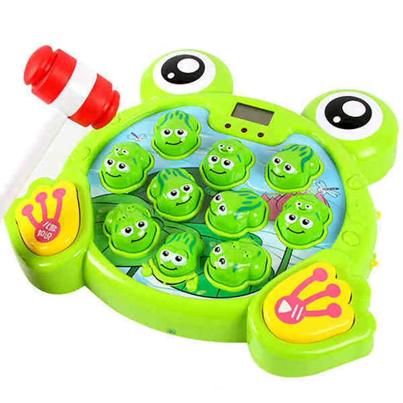 Whack-a-mole Game Machine Electric Toy Sapo Puzzle Educação Precoce Pai-filho Interativo Lazer Percussão Competição Brinquedos