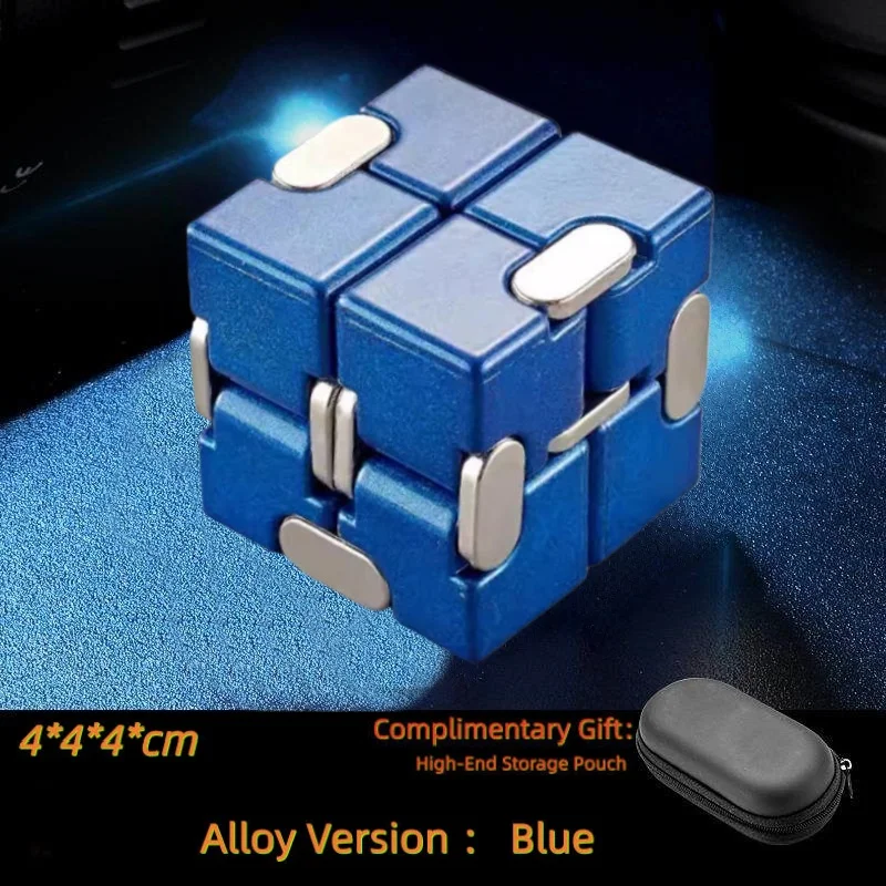 Legering & Kunststof Infinity Cube Fidget Toy Ultra-duurzame Sensorische Stressverlichter voor Volwassenen & Kinderen Angstverlichtende Cadeau
