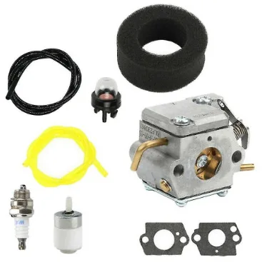 For MTD, Troy Bilt, Walbro 753-05133 WT-827 TB90BC TB10CS TB20CS carburetor spark plug oil pipe kit
