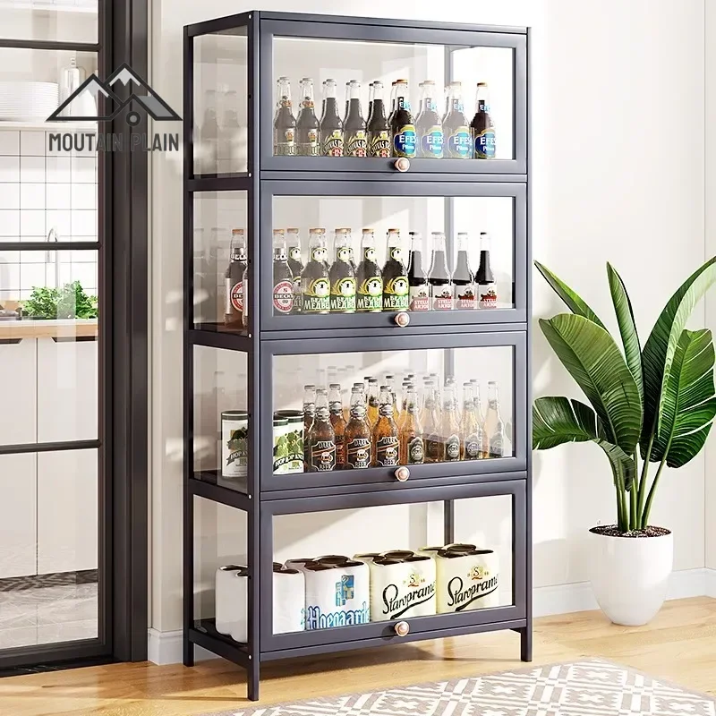 Living Room Simple Bar Wine Storage Rack Cabinet Showcase Modern Restaurant Display Cabinets Estante De Vino Bar Furniture