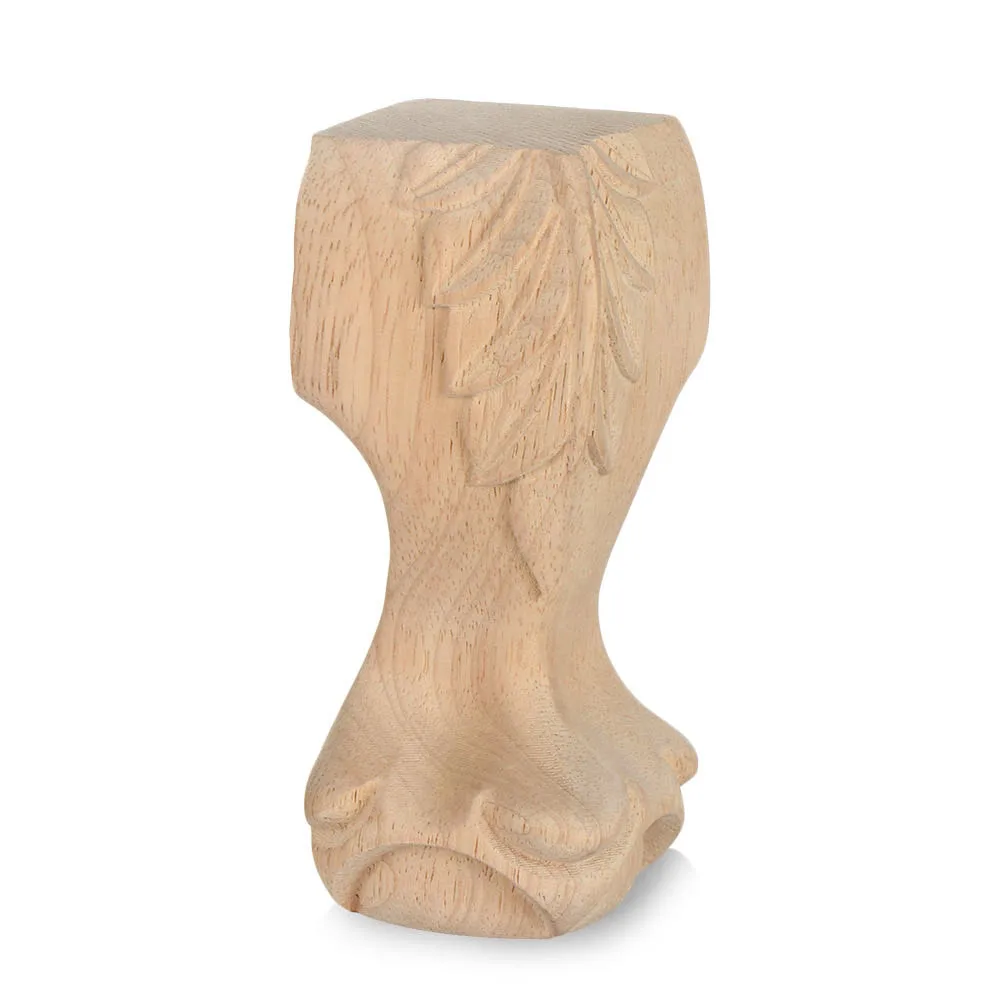 European Style Solid Wood Carved Furniture Foot Legs Cabinet Seat Feets Vintage Home Decor Decoration Accessories