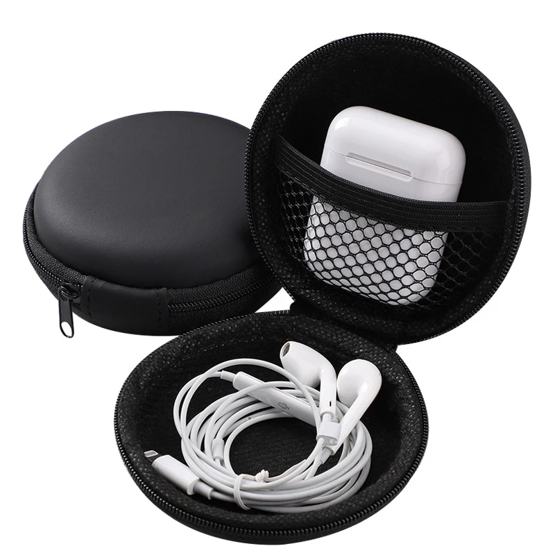 EVA headphone Bag Storage Bag Data Cable Packing Box Bluetooth Headphone Bag Mini Zipper Bag for SD TF Cards