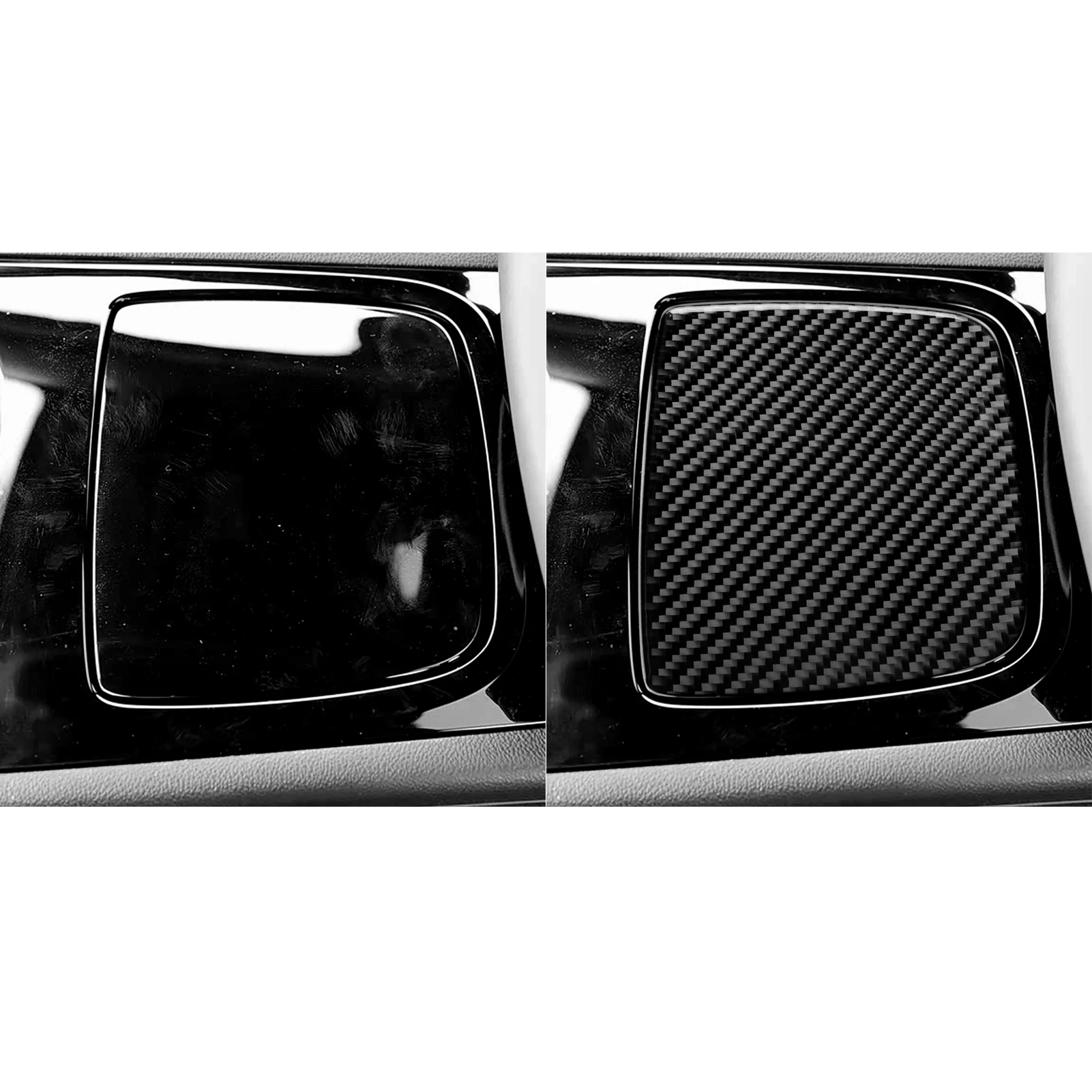 ل بويك ريجال 2017-2020 ألياف الكربون التحكم المركزي والعتاد التحول صندوق تخزين غطاء لوحة اكسسوارات السيارات الداخلية ملصق #4