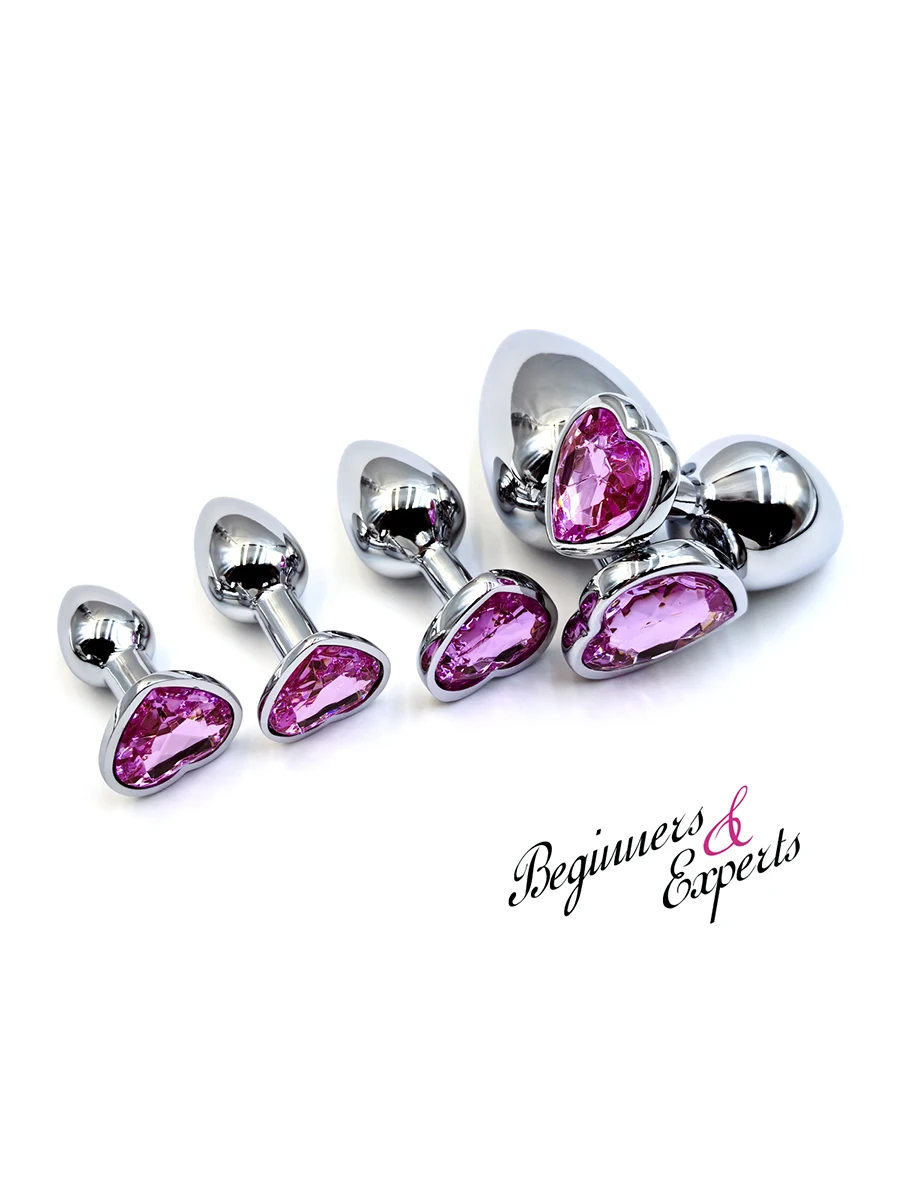 المكونات الشرج القلب 5 أحجام الفولاذ المقاوم للصدأ كريستال المكونات الشرج القابلة للإزالة بعقب المكونات محفز قضبان اصطناعية جهاز تدليك للبروستاتا الجنس لعب الكبار #6