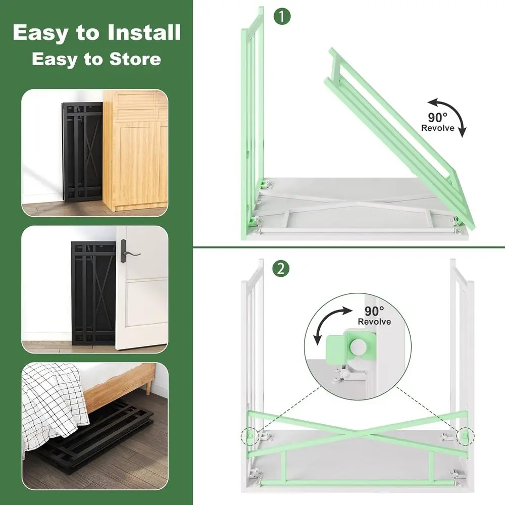 مكتب مدمج 35 قابل للطي للكتابة والألعاب والمكاتب المنزلية باللون الأبيض الطبيعي للمساحات الصغيرة