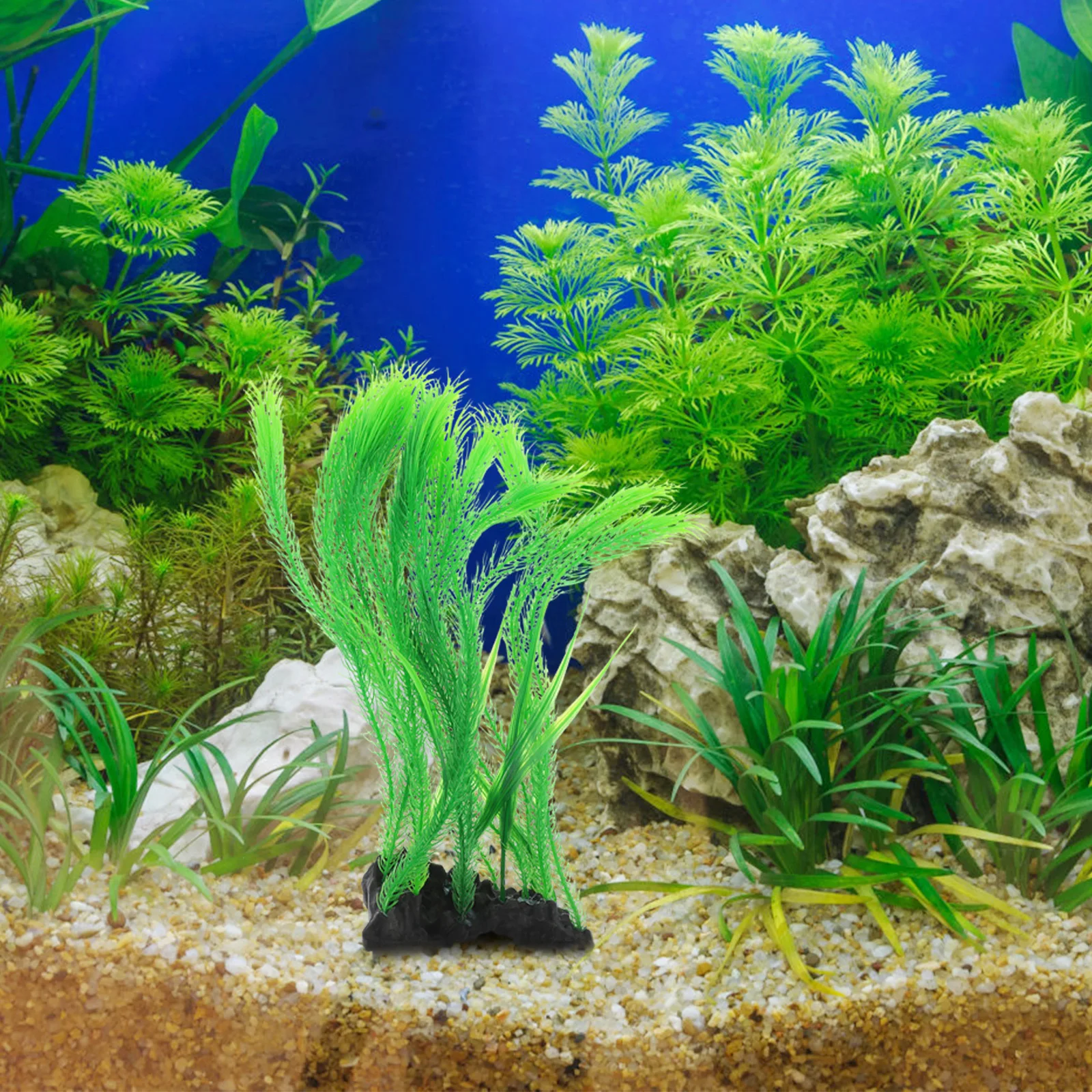

Simulation Hornwort Aquarium Plant Decor Realistic Artificial Aquatic Plants For Fish Tank Tropical Landscape Decoration