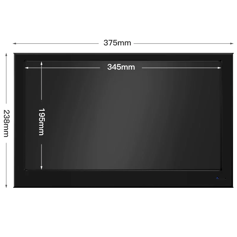 15.6 inch lcd  with metal case IPS 1920*1080 interface HD-MI VGA USB 15.6 