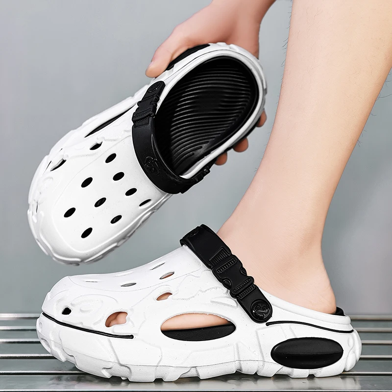 Übergrößen 47 48 Herren Clogs Sandalen Sommer Outdoor Garten Clogs Lochschuhe Herren Freizeitschuhe Wasserschuhe Komfortable Weiche Hausschuhe – Detail 17