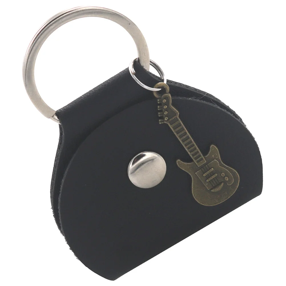 

1 set 1 Set Pu Guitar Pick Bag Portable Plectrum Storage Holder Keychain Case For Ukulele Bass Picks Instrument Parts