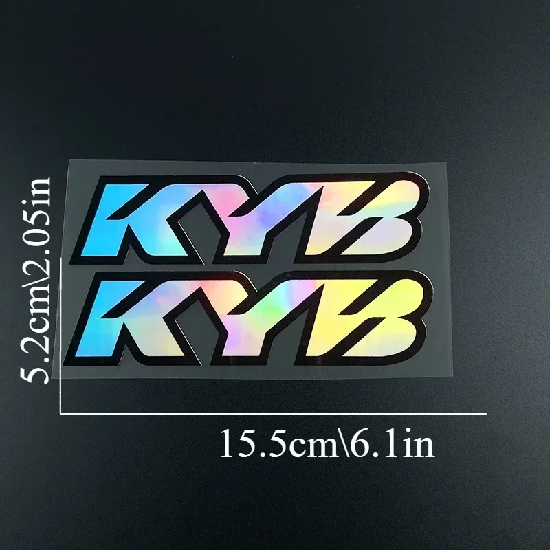 2PCS KYB Racing Suspension Vinyl Stickers Decals for Yamaha Honda Suzuki KTM Kawasaki Benelli Motorcycle Fork Decor Accessories - view 6