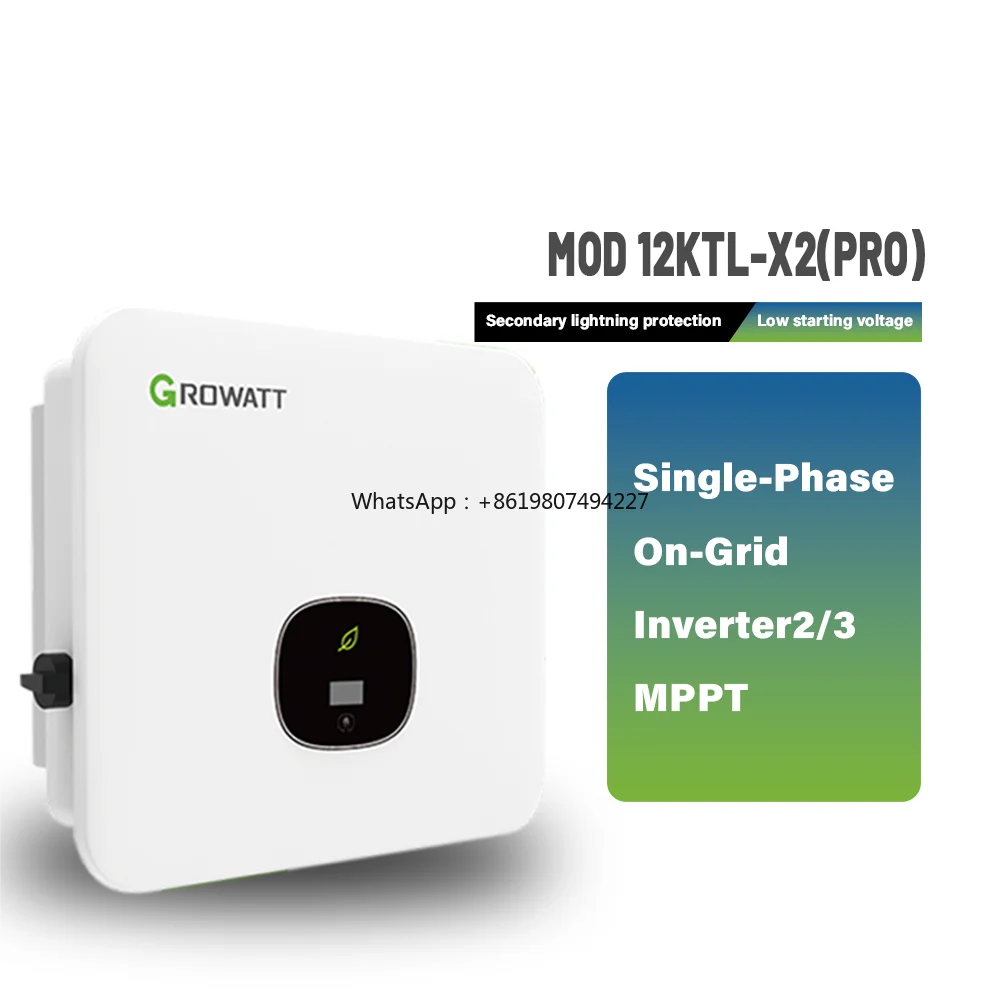 MOD12KTL3-X2 12kw On-Grid Solar Inverter with Wi-Fi Communication Triple Phase Output Single Phase 400V MPPT Controller
