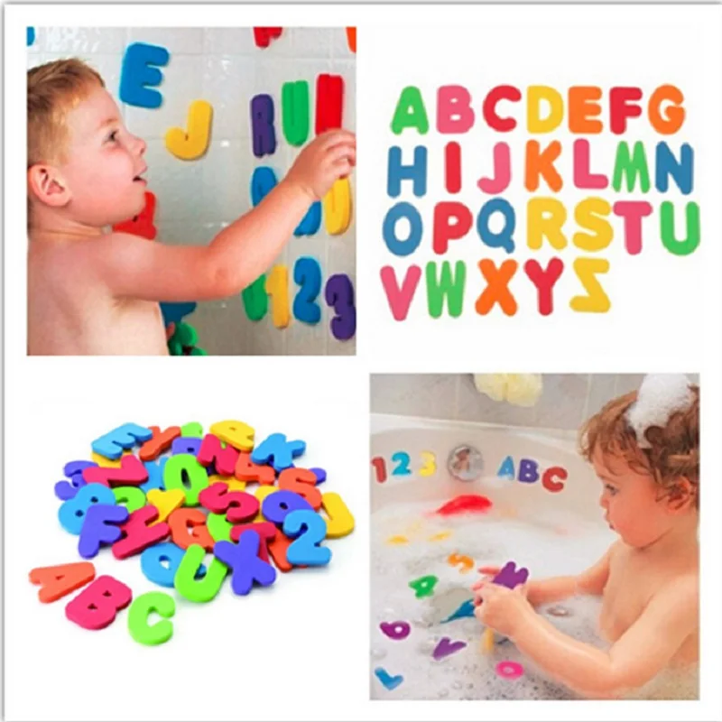 36Pcs Vroege Educatief Speelgoed Alfanumerieke Brief Bad Puzzel Zachte Eva Kids Baby Speelgoed Nieuwe Kids Tool Bad Speelgoed Grappig speelgoed