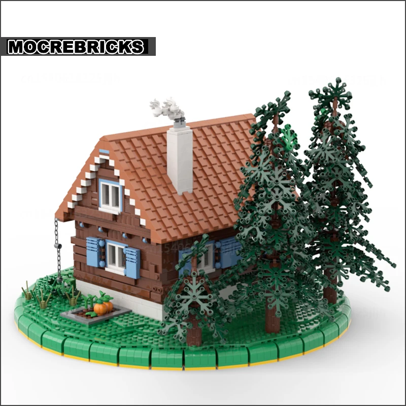 Famoso filme castelo módulo moc blocos de construção cabine aconchegante diorama modelo streetcape arquitetura tecnologia tijolos coleção brinquedo