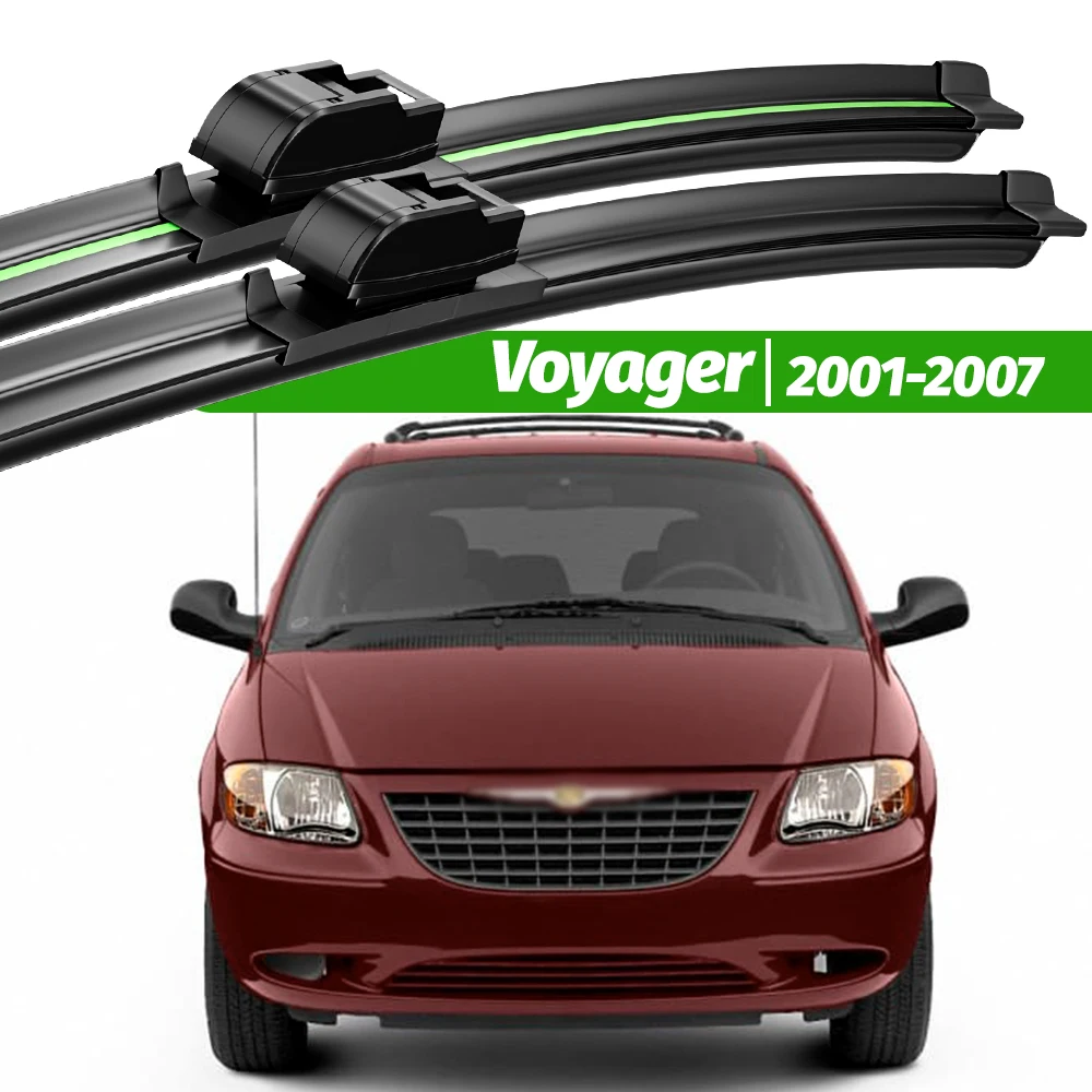 

For Chrysler Voyager 2001-2007 2pcs Front Windshield Wiper Blades 2002 2003 2004 2005 2006 Windscreen Window Accessories