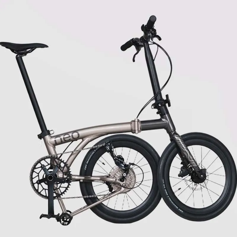 

Складной велосипед NEO 16 дюймов из алюминиевого сплава / 9-скоростной трехсекционный складной велосипед / Городские велосипеды для мужчин и женщин с гидравлическими дисковыми тормозами