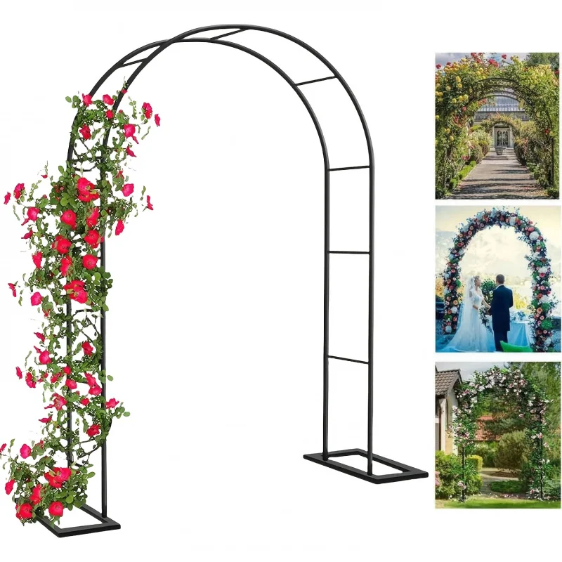 Custom.Metal Garden Arbor, Versatile Climbing Plant & Rose Arch Trellis, Outdoor Garden Lawn Backyard Patio Archway, Wedding Dec