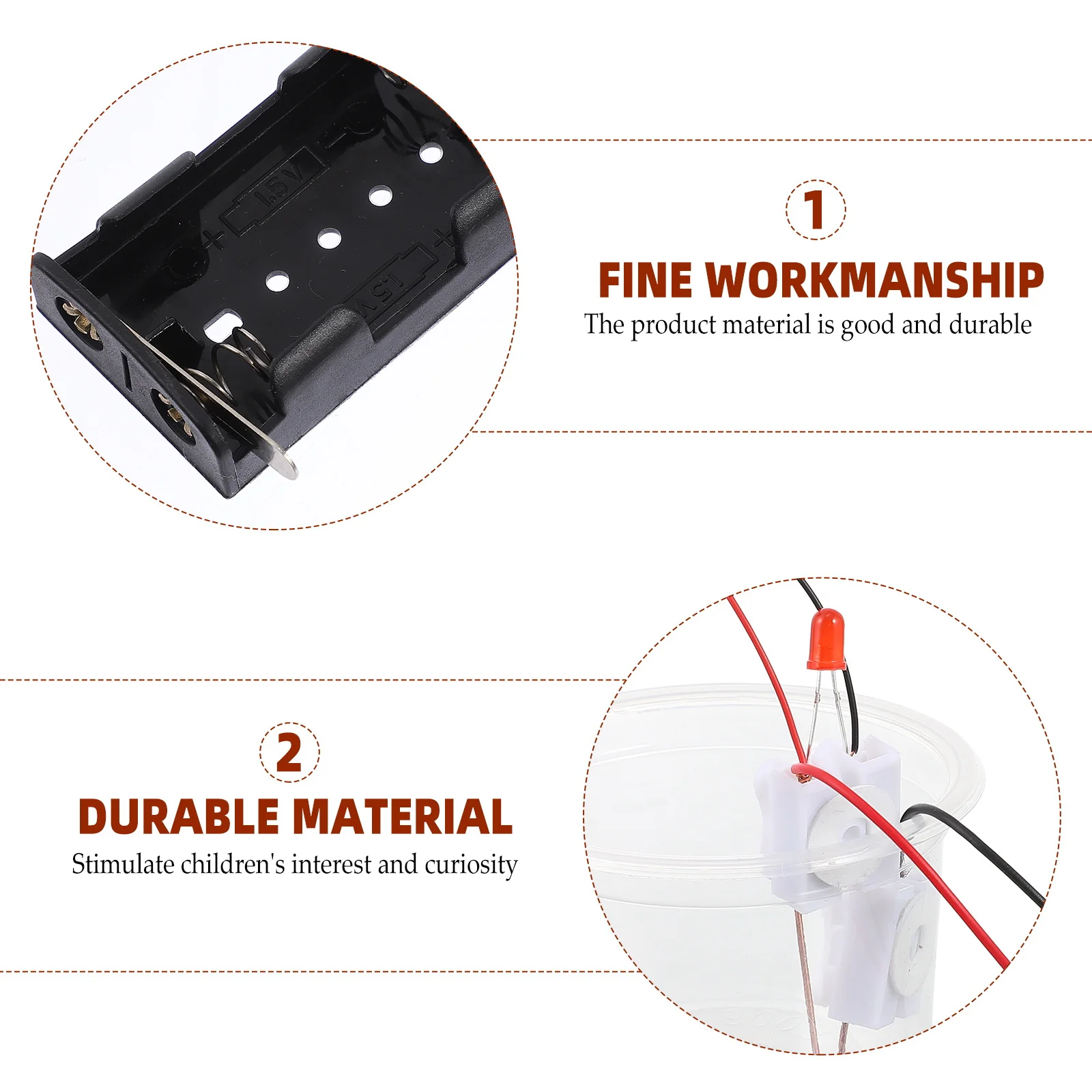 

1 set 1 Set Water Level Alarm Educational Science Stem Electricity Learning Kit Experiments Electronics Diy Physics Device