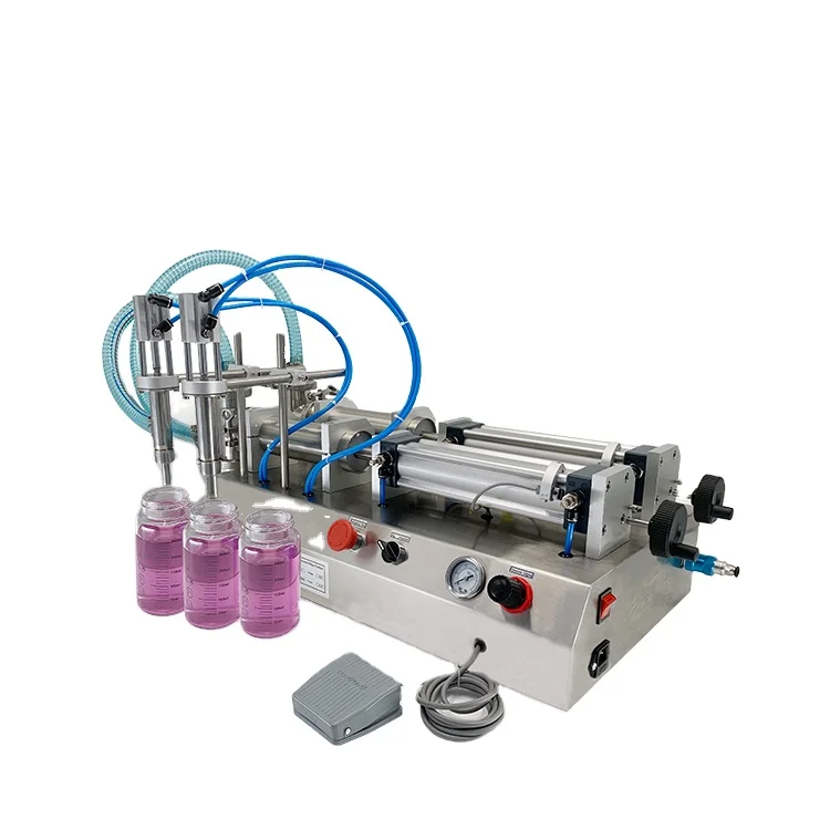 

Double Nozzles Semi Automatic Filling Machine Liquid Horizontal Manual Filling Machine With High Accuracy