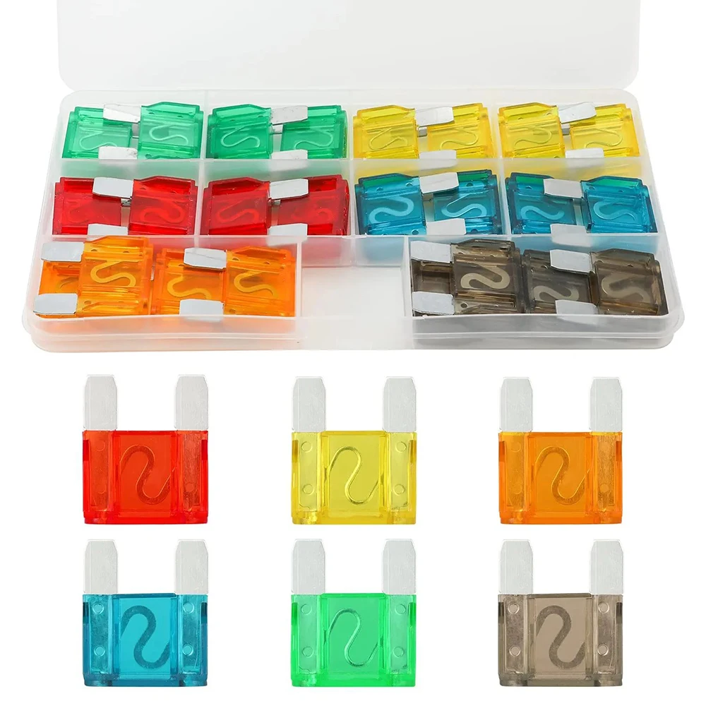 

24-Piece ATX Maxi car Blade large Fuse Combo 6 Sizes 20A 30A 40A 50A 60A 70A fusible Fuse Combo