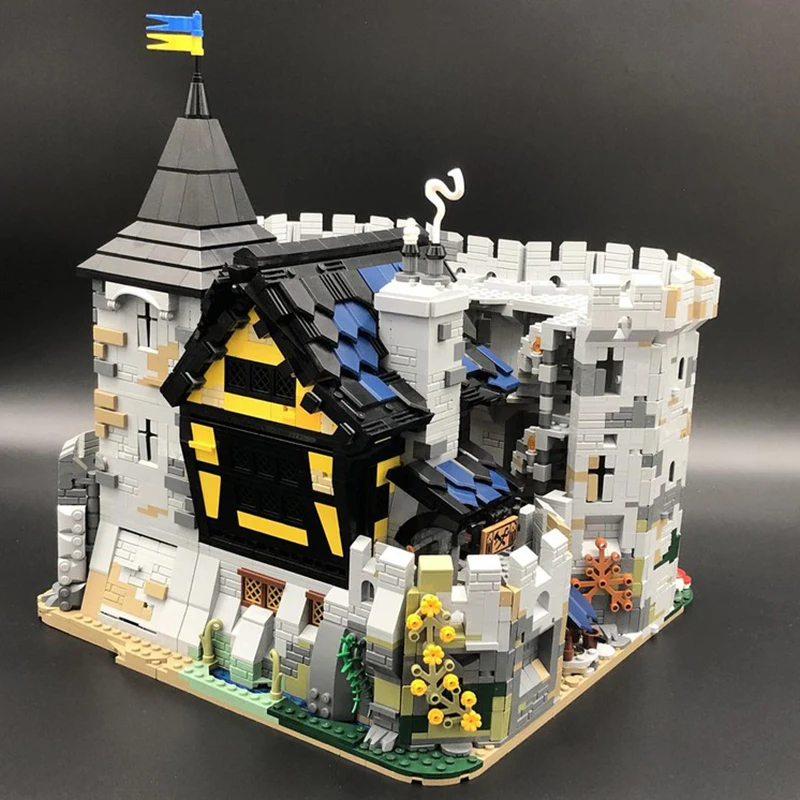 5812pcs MOC Black Falcon's Fortress Medieval Modular Architecture Castle Building Blocks Assembly Bricks Toys Kids DIY Gift