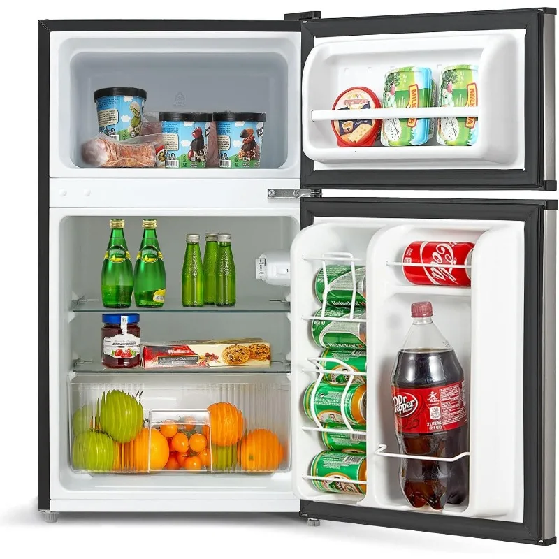 Refrigerador compacto do aço inoxidável, 3,1 Cu ft