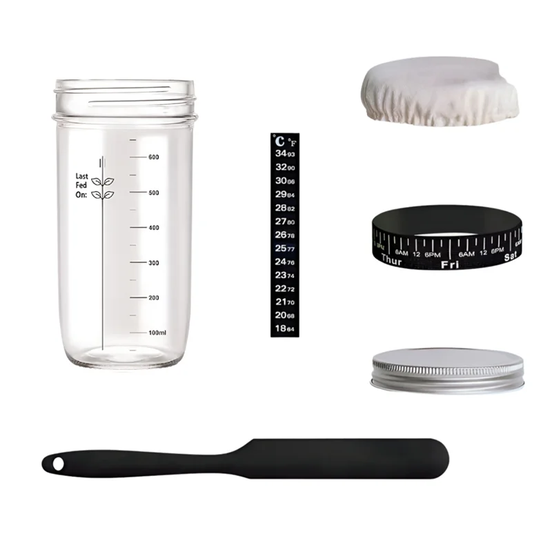 

COSW-Sourdough Kit, Sourdough Bread Glass Jars Airtight Jars