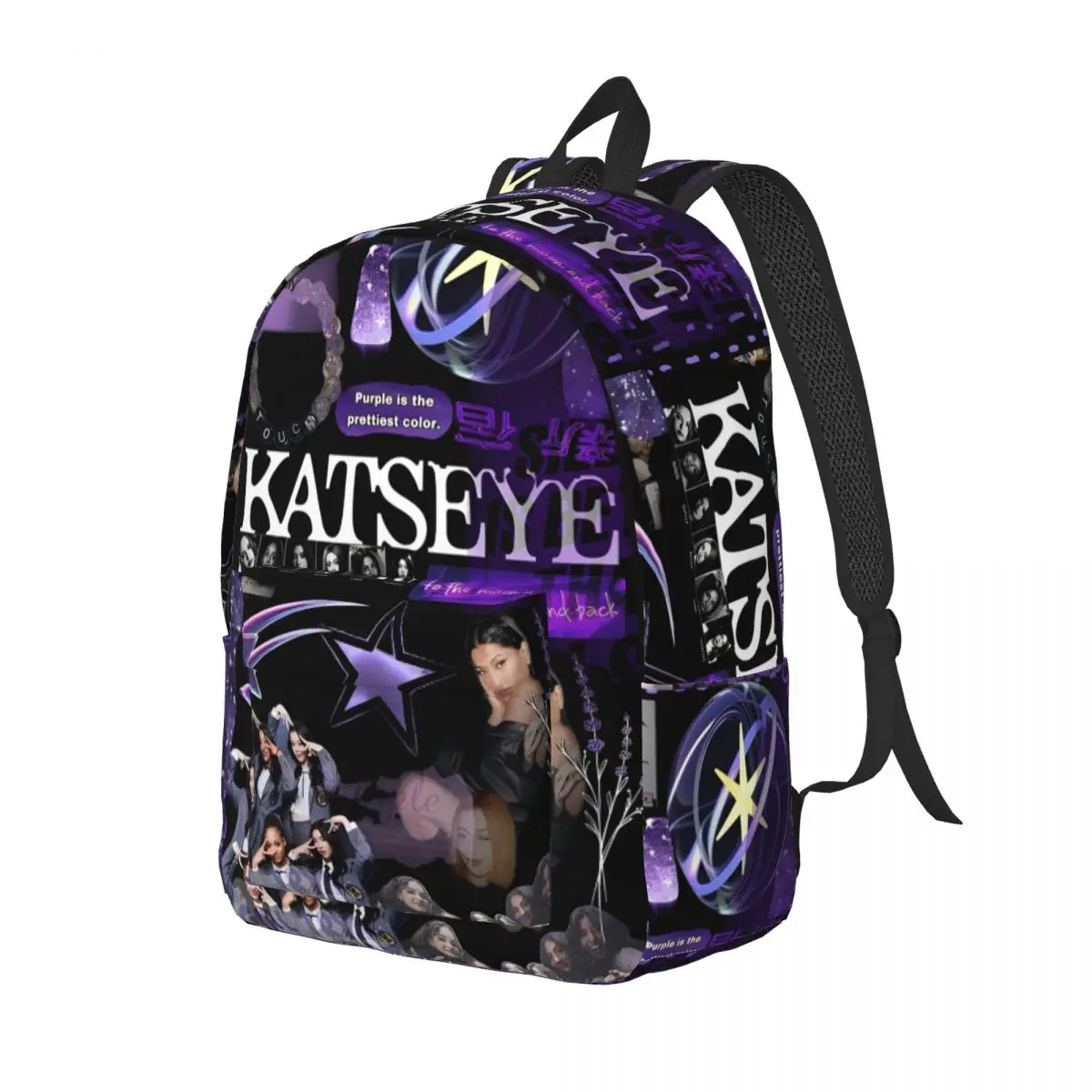 Katseye Fashion Backpack Sports High School Work Daypack for Men Women Laptop Shoulder Bag