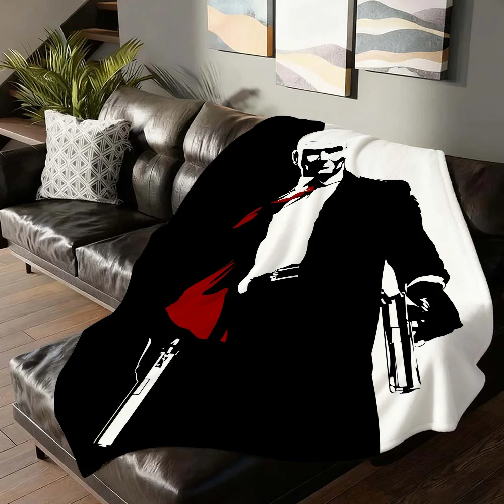 Movie H-Hitman Agent 47 Blanket Soft and Skin Friendly For Couch Bed Napping Bedspread All Seasons Comforter view 2