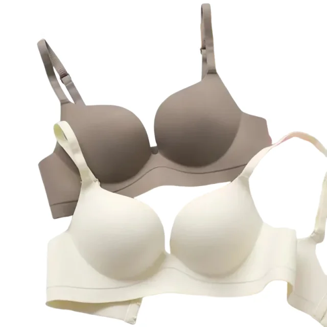 Wireless Push Up Bra for Small Breast Seamless Thickened Anti Sagging Lingerie One Piece Comfort Invisible Bralette KUCLUT