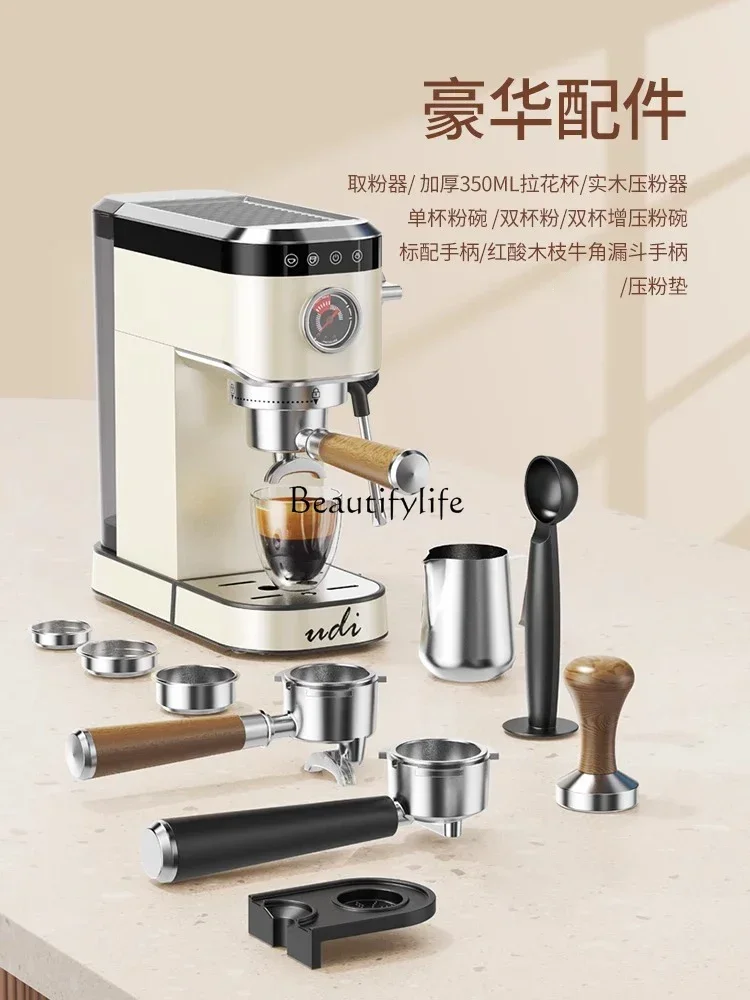 NN Mesin Kopi Rumah Tangga Kecil Mesin All-In-One Semi-otomatis Penuh Italia Mesin Komersial Terkonsentrasi Full Metal