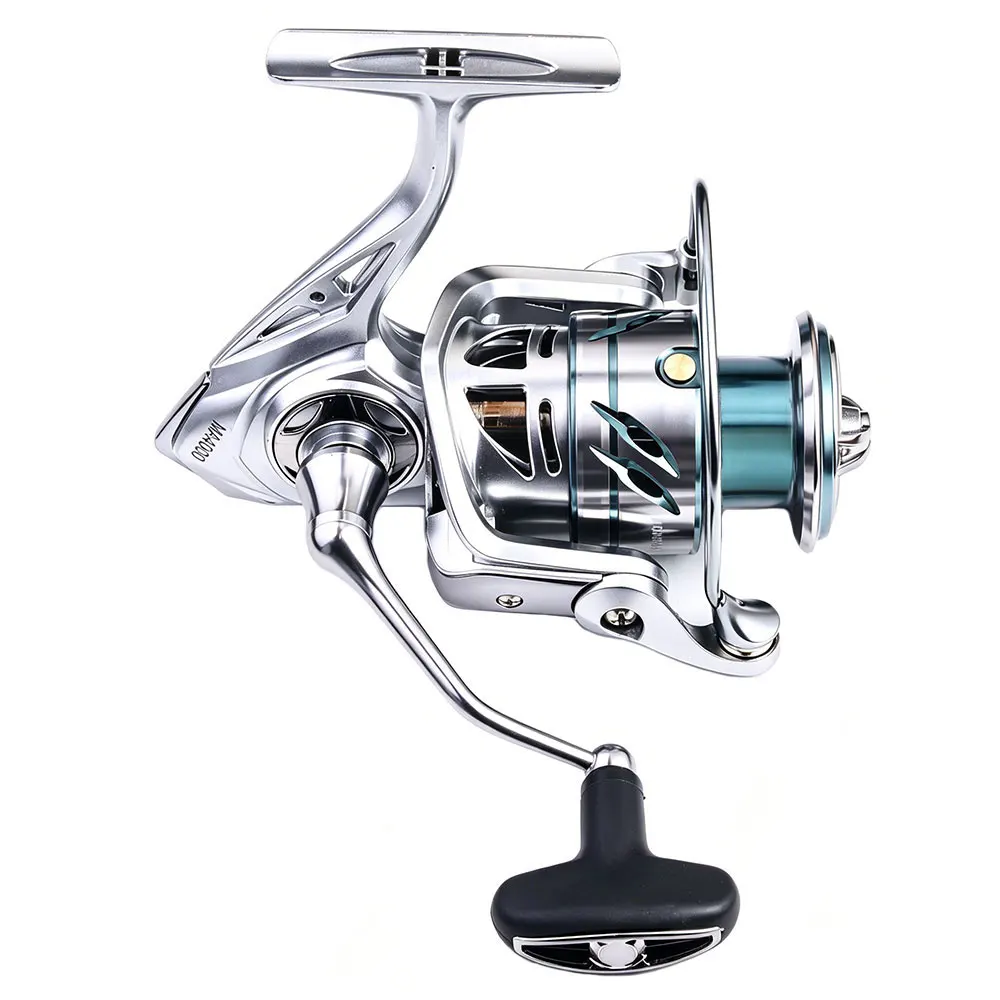 1 Stück Spinnrolle mit 4+1 Kugellagern, 6kg Bremskraft, Baitcasting-Rolle für Salz- und Süßwasser, Angelrolle