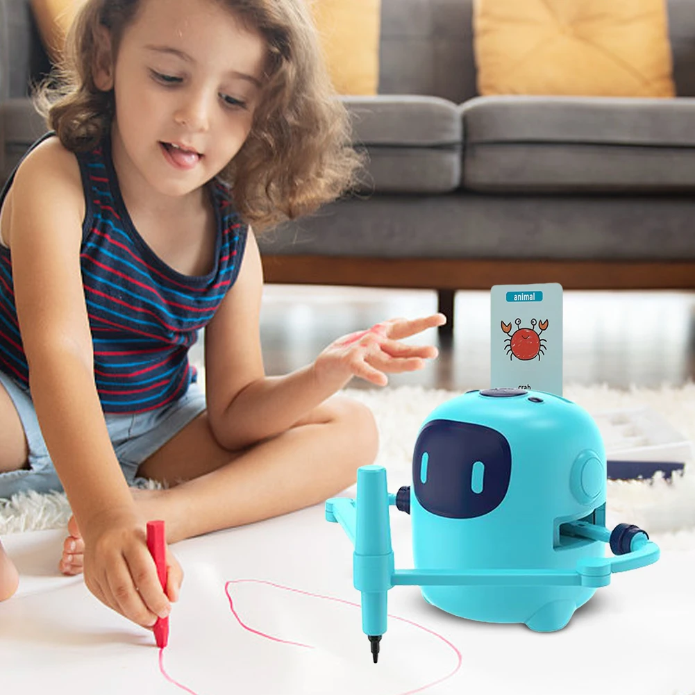 Robot à dessin automatique pour enfants, jouet d'apprentissage Montessori, activités d'apprentissage préscolaire, cadeaux d'anniversaire et de noël pour garçons et filles