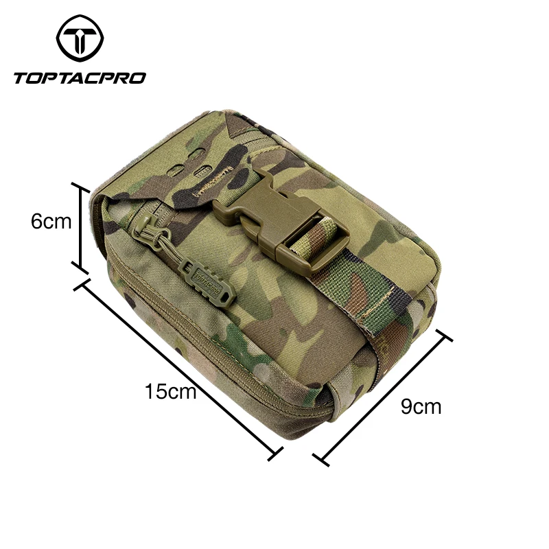 TOPTACPRO Hunting Pouch Aid Pouch Molle Kit Pouch Emergency IFAK Bag MC 8521