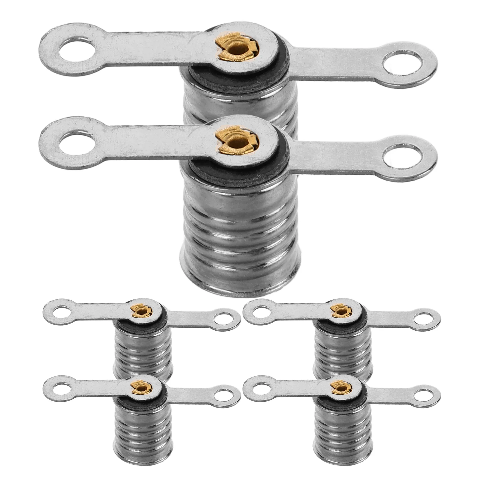 

6pcs Small Lamp Holder Screw Bulb Socket for Table Parts Accessories Iron Base Lab DIY Project Electric Experiment