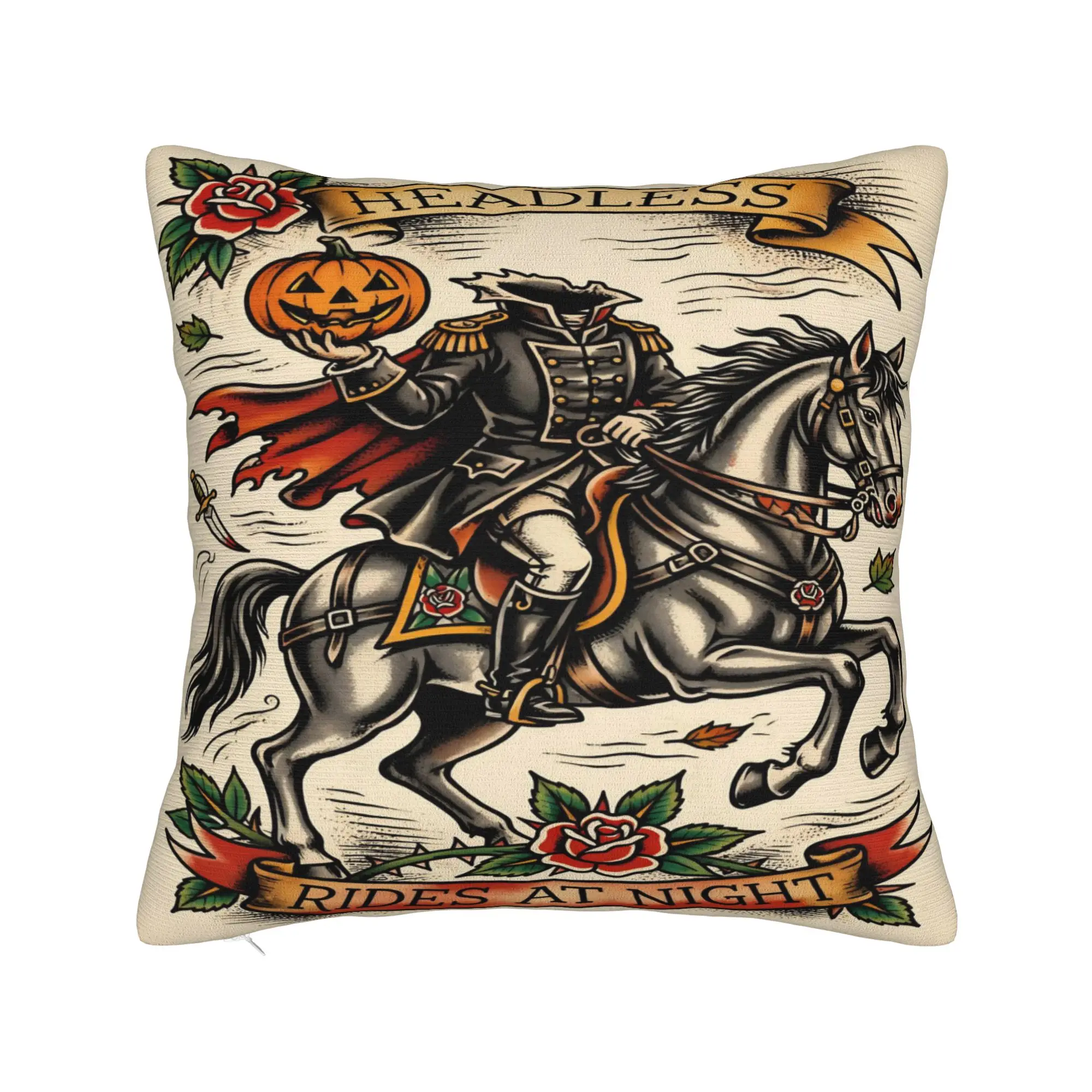 Seat Decor Headless Horseman  Pillowcases Merch  Pillow Covers Zippered Multi-Size