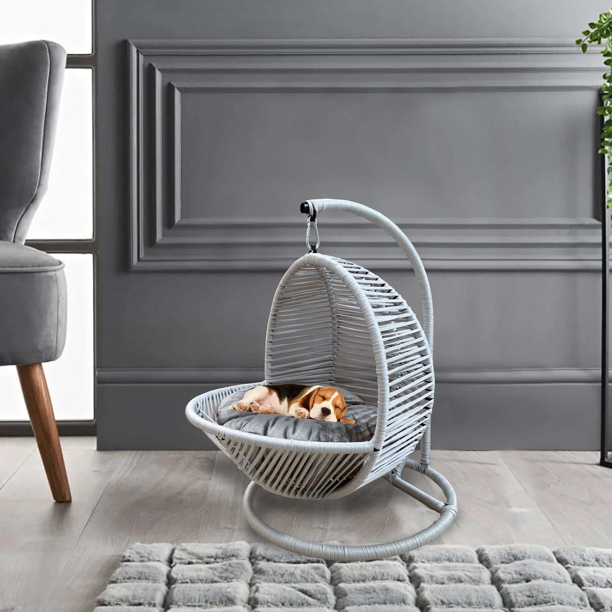 

DYNAMO Double Hook Cat & Dog Pet Bed for Small to Medium Sized Pets