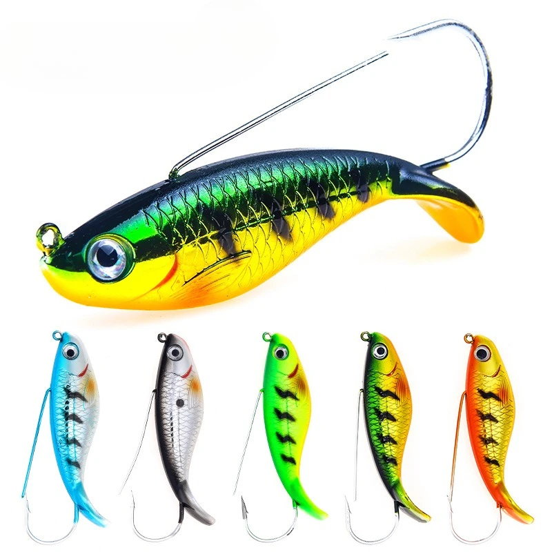 1-5PCS 8.5cm/21.2g Bass Fishing Artificial Bait Shad Swimbait for Pike Zander Bass Pesca Fishing Lure Set Fishing Tackle