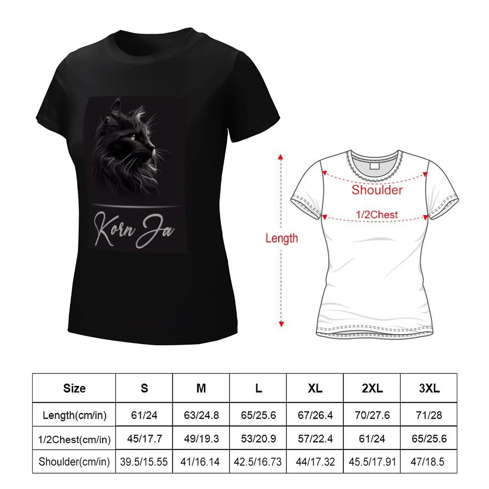 Korn Ja Portrait T-Shirt animal print shirt for girls shirts graphic tees Women tops