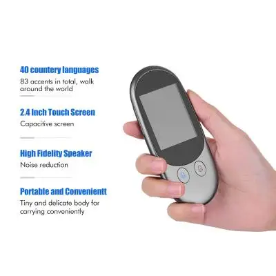 Portable AI Smart Voice Instant Translator Device with 40 Languages